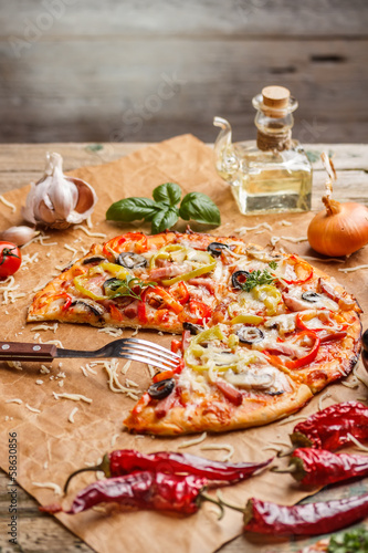 Photo: Homemade pizza Homemade pizza