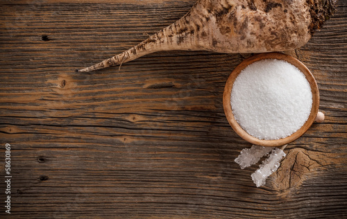 Photo: White sugar White sugar