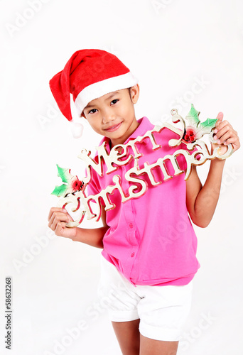 Photo: Girl At Christmas Girl At Christmas