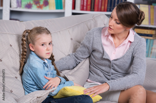 Photo: Child psychologist with a little girl Child psychologist with a little girl