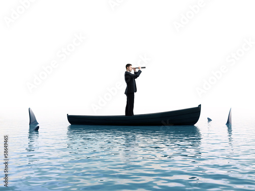 Photo: man with telescope man with telescope