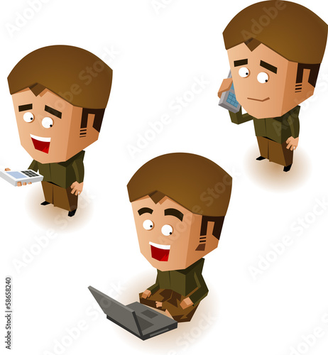 Vector: Javanese people online Javanese people online