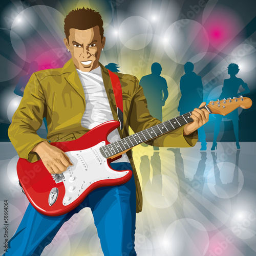 Vector: Punk With The Guitar Punk With The Guitar