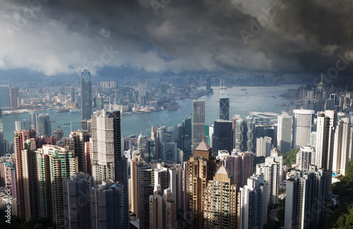 Photo: Hong Kong island from Victoria's Peak Hong Kong island from Victoria's Peak