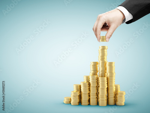 Photo: coin graph coin graph