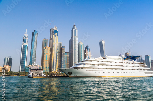 Photo: Dubai Marina cityscape, UAE Dubai Marina cityscape, UAE