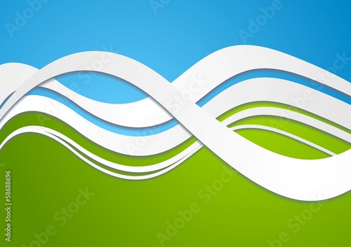 Vector: Bright wavy vector background Bright wavy vector background