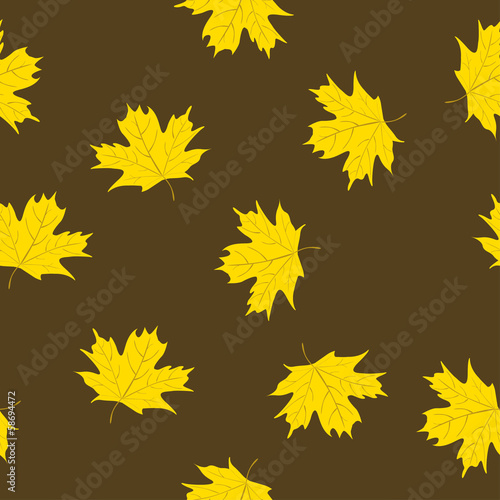 Vector: Maple Leaves (Semless Pattern) Maple Leaves (Semless Pattern)