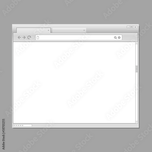 Vector: Modern web browser template. Ready for a content Modern web browser template. Ready for a content