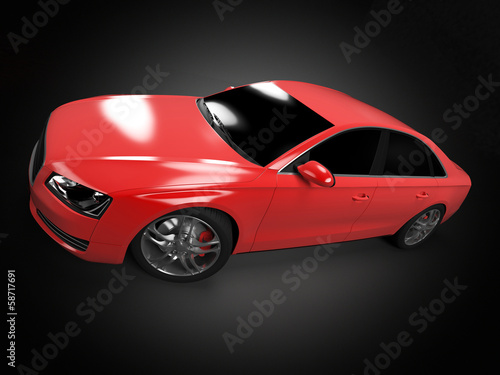 Illustration: illustration of a concept sports sedan illustration of a concept sports sedan