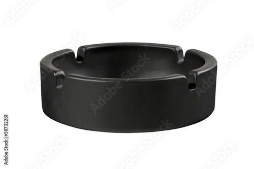 Photo: Black ceramic ashtray Black ceramic ashtray