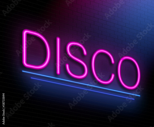 Illustration: Disco concept. Disco concept.