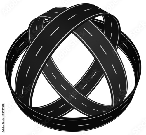 Illustration: Straße - Transport - Logo Straße - Transport - Logo