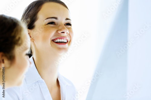 Photo: Smiling businesswoman Smiling businesswoman