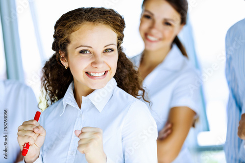 Photo: Smiling businesswoman Smiling businesswoman