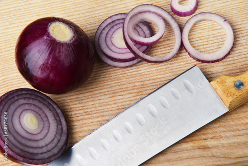 Photo: slices of red onions slices of red onions
