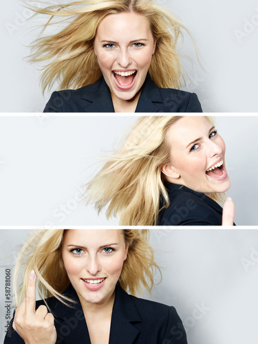 Photo: Business woman in action Business woman in action