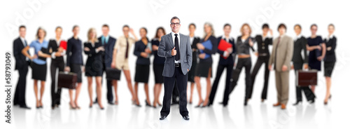 Photo: Business people group. Business people group.
