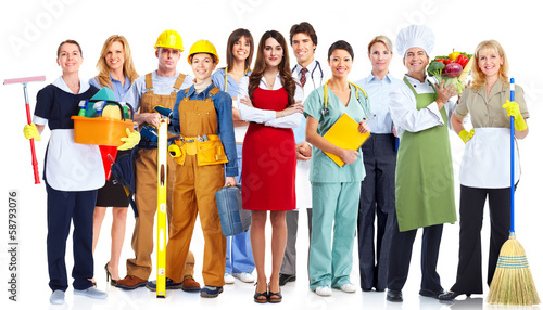 Photo: Group of business people. Group of business people.