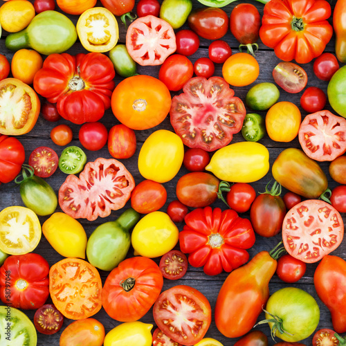 Photo: colorful tomatoes colorful tomatoes