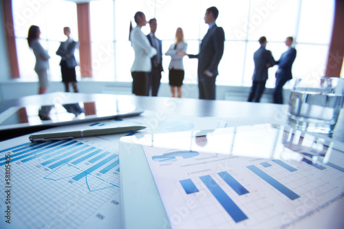 Photo: Documents on table Documents on table