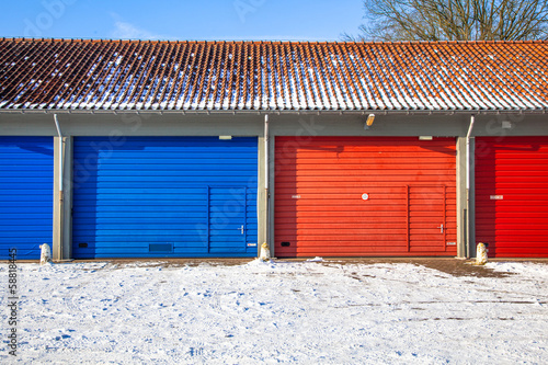Photo: Garage Doors in Snow Garage Doors in Snow
