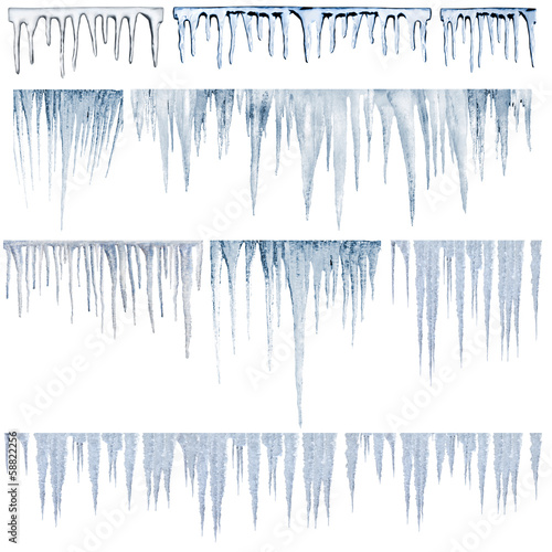 Photo: icicles catalog of diferent and real type icicles catalog of diferent and real type