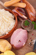 raw meats and cabbage raw meats and cabbage