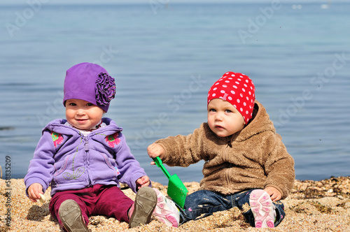 Photo: two baby friends two baby friends