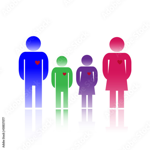 Vector: Family colors Family colors
