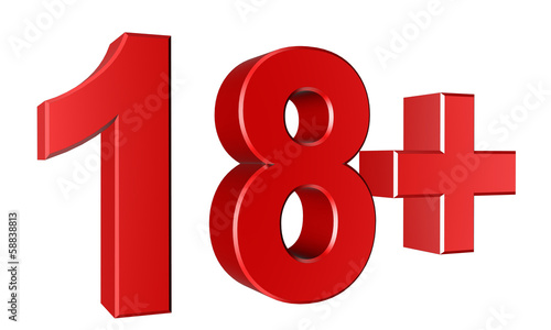 Illustration: Abstract 3d 18 warning Abstract 3d 18 warning