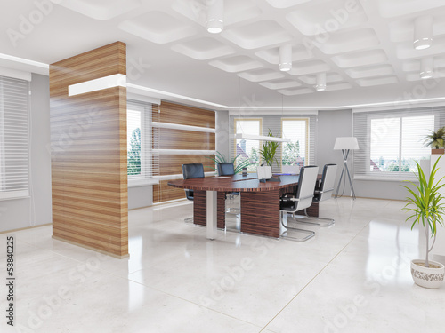 Illustration: office interior office interior