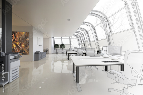 Illustration: Office Area Office Area