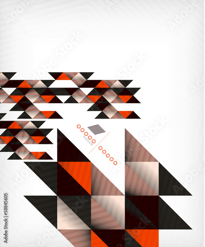 Vector: Colorful geometric shape triangle background Colorful geometric shape triangle background