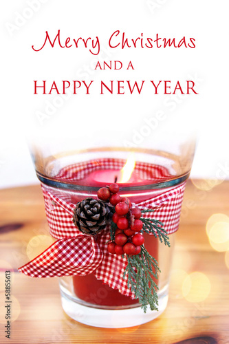 Photo: merry christmas happy new year windlicht merry christmas happy new year windlicht