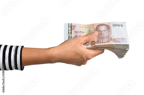 Photo: money in hand money in hand