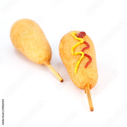Photo: Duo of corn dog Duo of corn dog