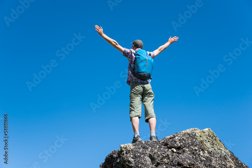 Photo: man hiking man hiking