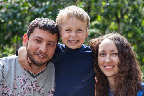 Photo: Happy mother, father and son Happy mother, father and son