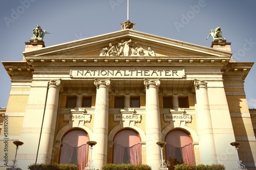 Photo: Oslo, Norway - National Theater Oslo, Norway - National Theater