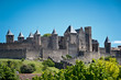 medieval city of Carcassonne, Languedoc Roussillon, France medieval city of Carcassonne, Languedoc Roussillon, France