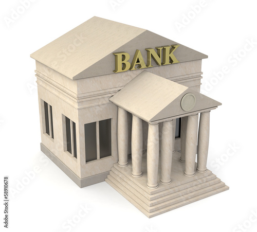Illustration: bank building bank building