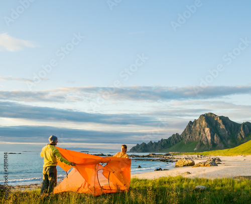 Photo: couple camping couple camping