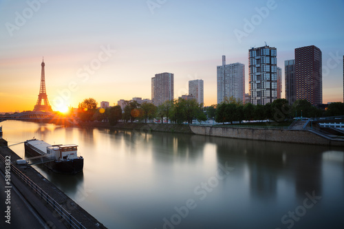 Photo: Paris immeubles tour eiffel Paris immeubles tour eiffel