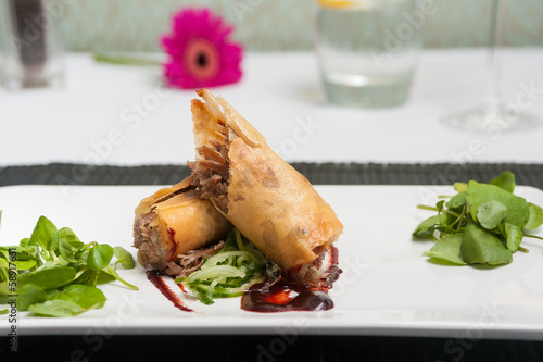 Photo: duck spring rolls duck spring rolls