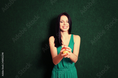 Photo: women playing with apple women playing with apple