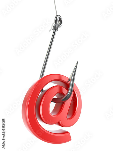 Illustration: Phishing e-mail. 3d Phishing e-mail. 3d