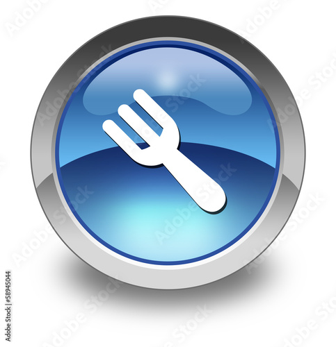 Illustration: Glossy Pictogram "Pitchfork" Glossy Pictogram "Pitchfork"