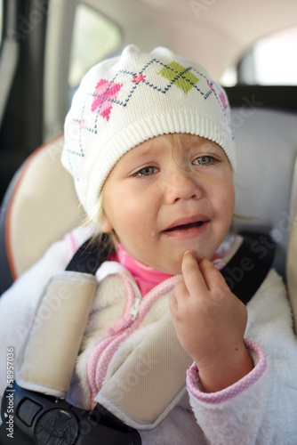 Photo: girl crying in car girl crying in car