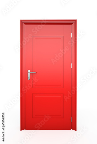 Illustration: Closed Red Door Closed Red Door
